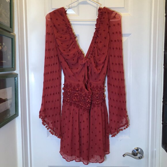 Free People Red Mini Dress - Picture 2 of 14